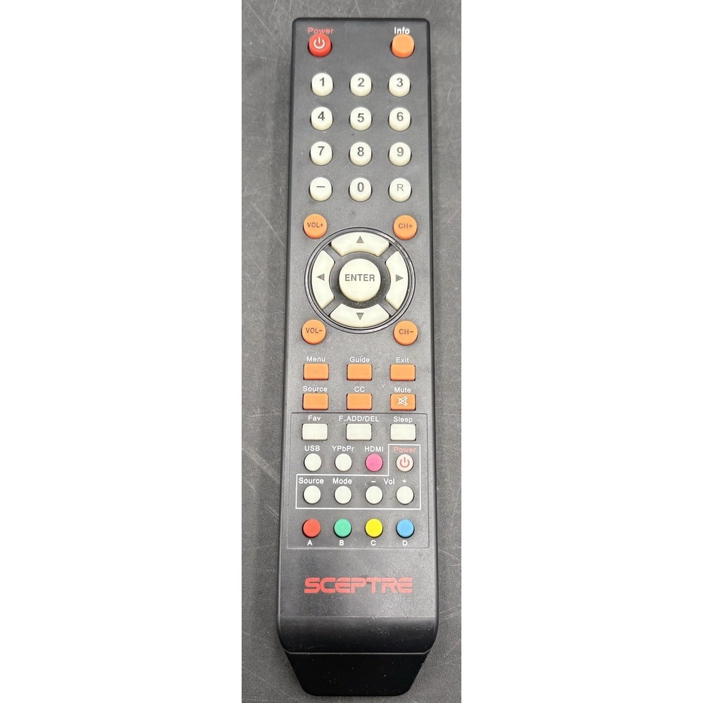 Universal Remote Control Replacment for All Sceptre TV LED LCD HDTV
